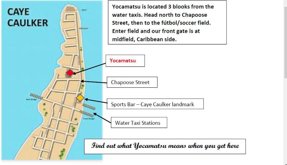Yocamatsu Bed and Breakfast Caye Caulker Buitenkant foto